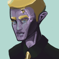 Digital ilustration for my character Gold